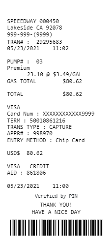 Replica Receipt Copy Original Invoice