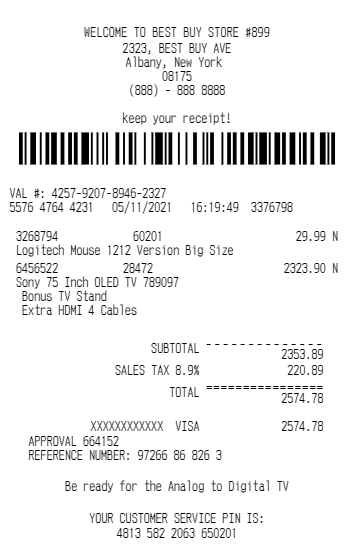 Fake Receipt Generator