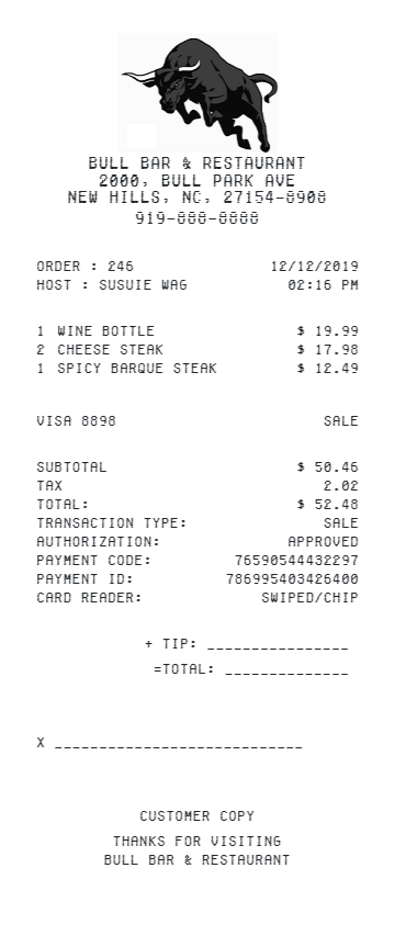 restaurant receipt maker flilpfloppinthrough