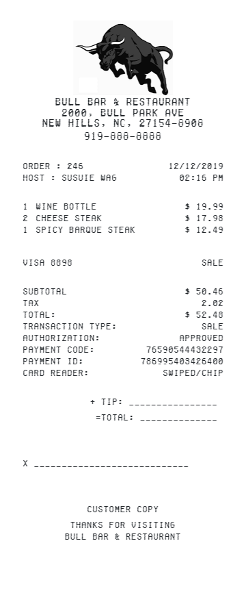 Free Receipt Template Choose The Food Receipt Template And Create A Receipt Fake Fast Food Receipts Template