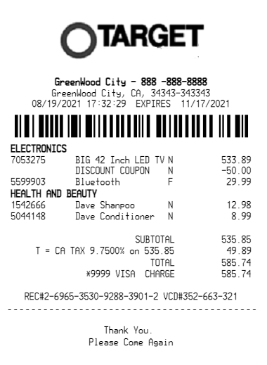 store receipts online
